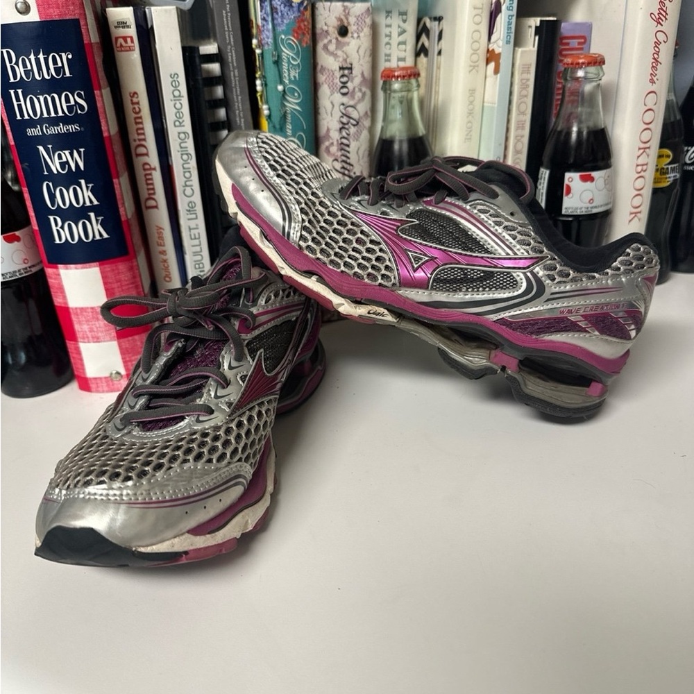 Mizuno Wave Creation 17 Running Shoes Cushioned Athletic Pink Women's 9
